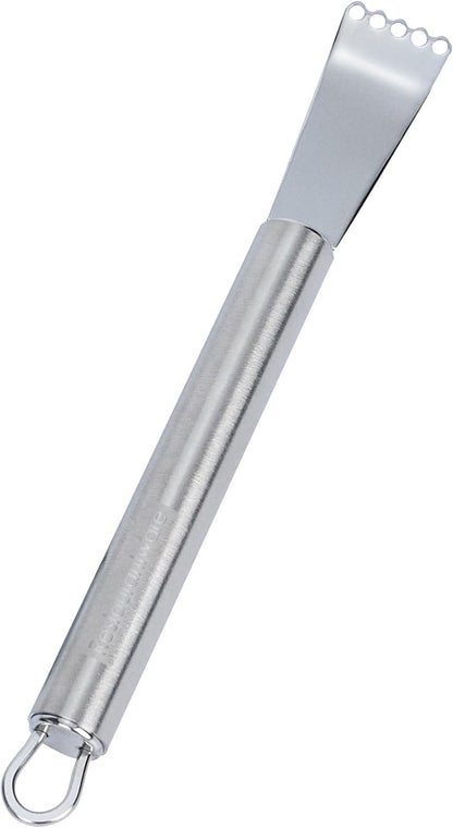Restaurantware Stainless Steel Citrus Zester - German Standard Lemon Zester Bar Tool with Precision Blades, Dishwasher Safe - Fruit Zesting Peeler Tool for Cooking, Baking, Cocktails