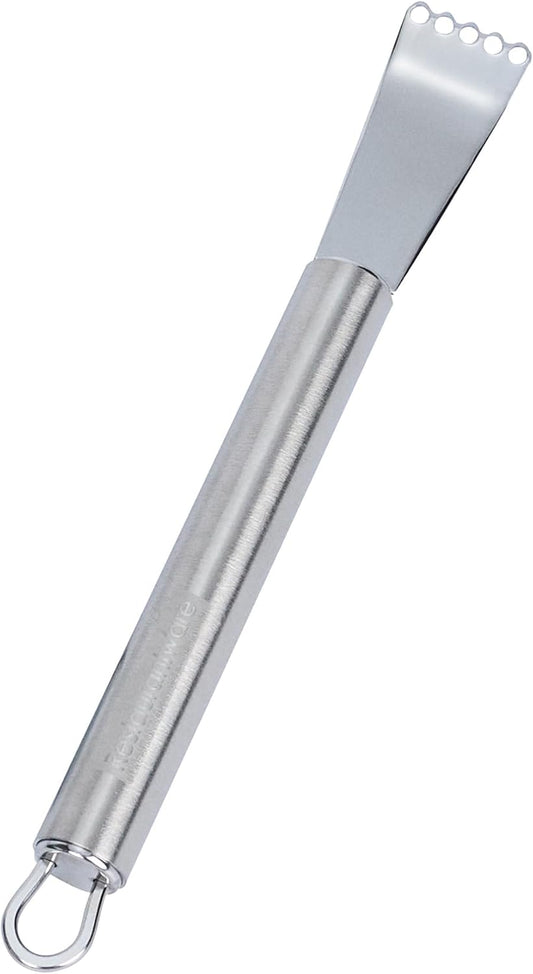Restaurantware Stainless Steel Citrus Zester - German Standard Lemon Zester Bar Tool with Precision Blades, Dishwasher Safe - Fruit Zesting Peeler Tool for Cooking, Baking, Cocktails