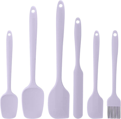 4 Pcs Silicone Jar Spatula, Non-Stick Heat Resistant Cake Cream Spatulas Set, 9.8 inch Cake Cream Butter Spatulas(4 colors）