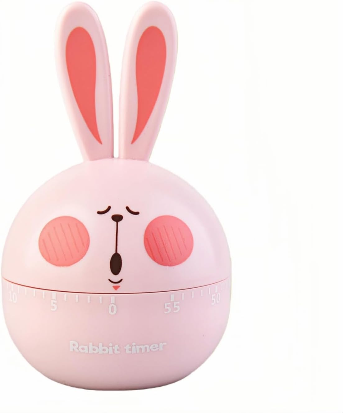 Cartoon Mechanical Kitchen Timer, 60 Minutes Countdown Timer, Mechanical Visual Timer for Kids - No Batteries Required, Kitchen Timer for Cooking, Home, Study and Classroom (Pink-A)