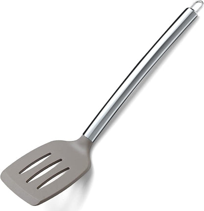 Berglander Skimmer, Non-stick Silicone Strainer, Kitchen Cooking Skimmers For Non-Stick Cookware, Dishwasher Safe, Easy to Clean