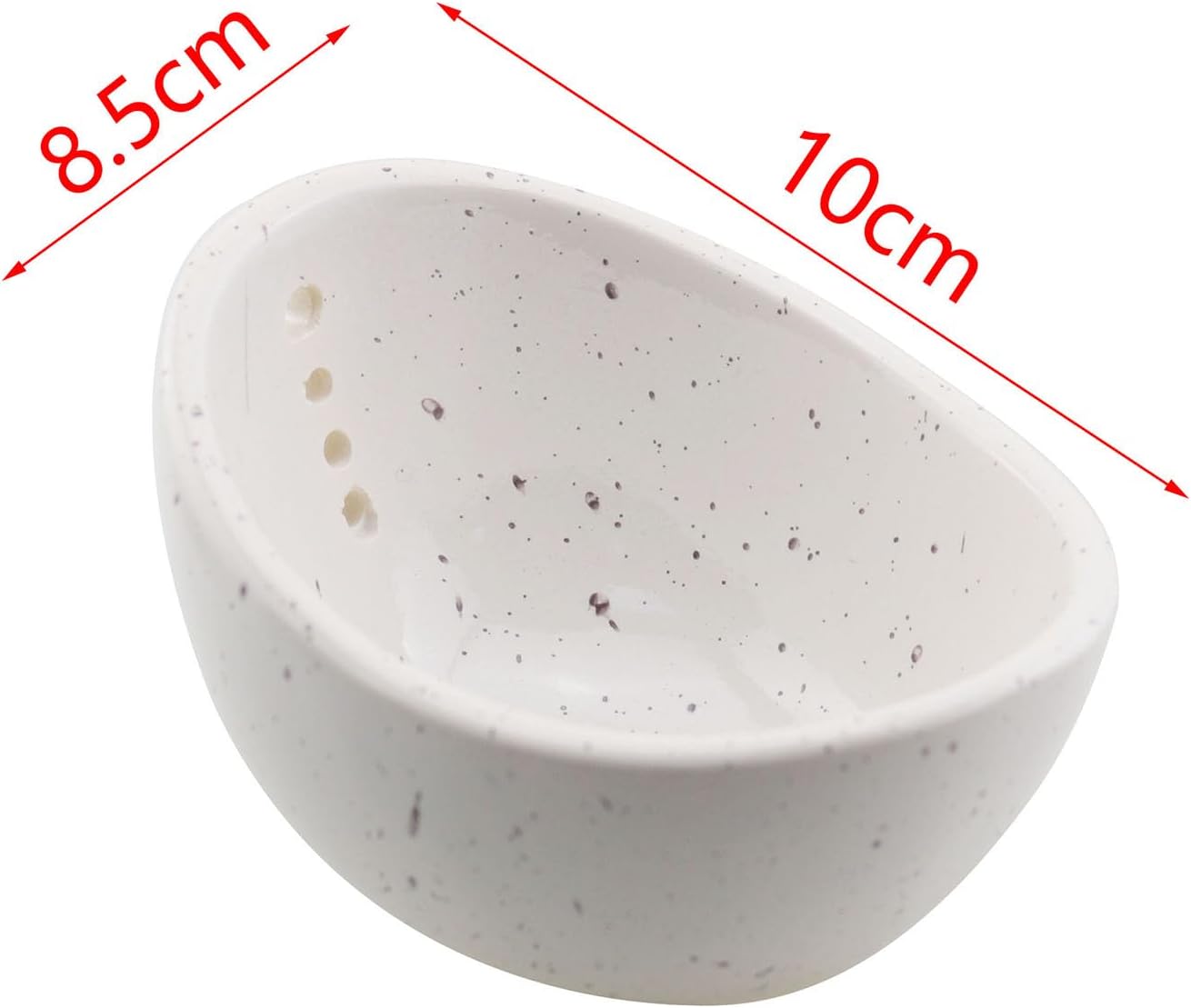 TAODAN Ceramic Structure Herb Stripper Adjustable 4 Hole Design Pottery Tool for Separating Leaves and Stems