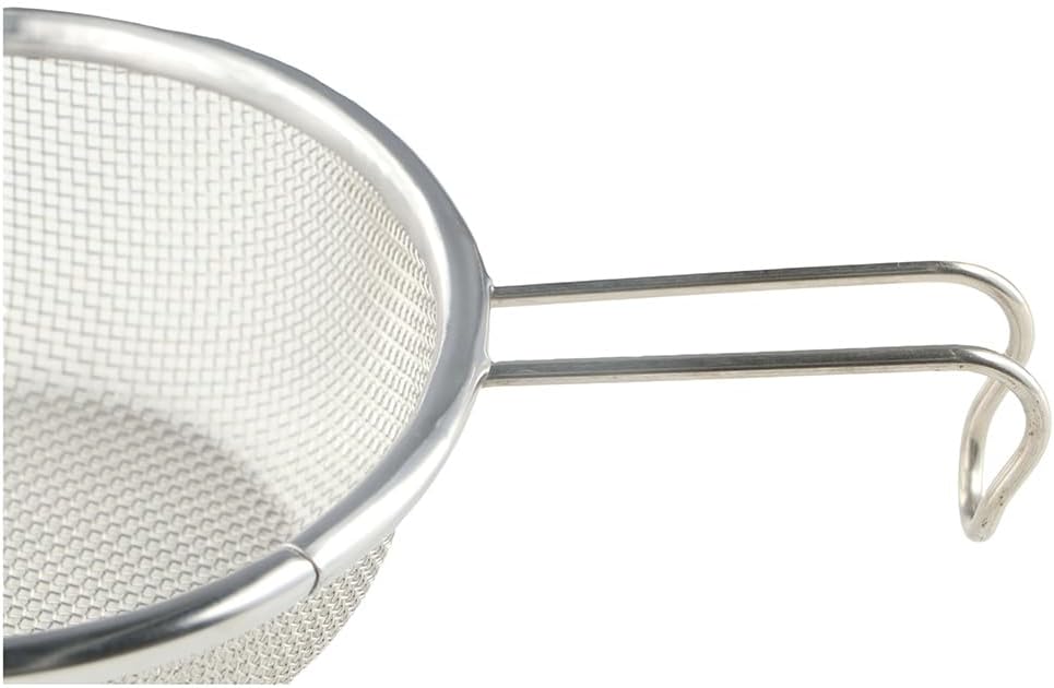 Fine Mesh Strainer Net,Stainless Steel Net and Noodle Colander Flour Sieve Hand Held Oil Strainer Picnic Tableware Outdoor Camping Cooking Accessories