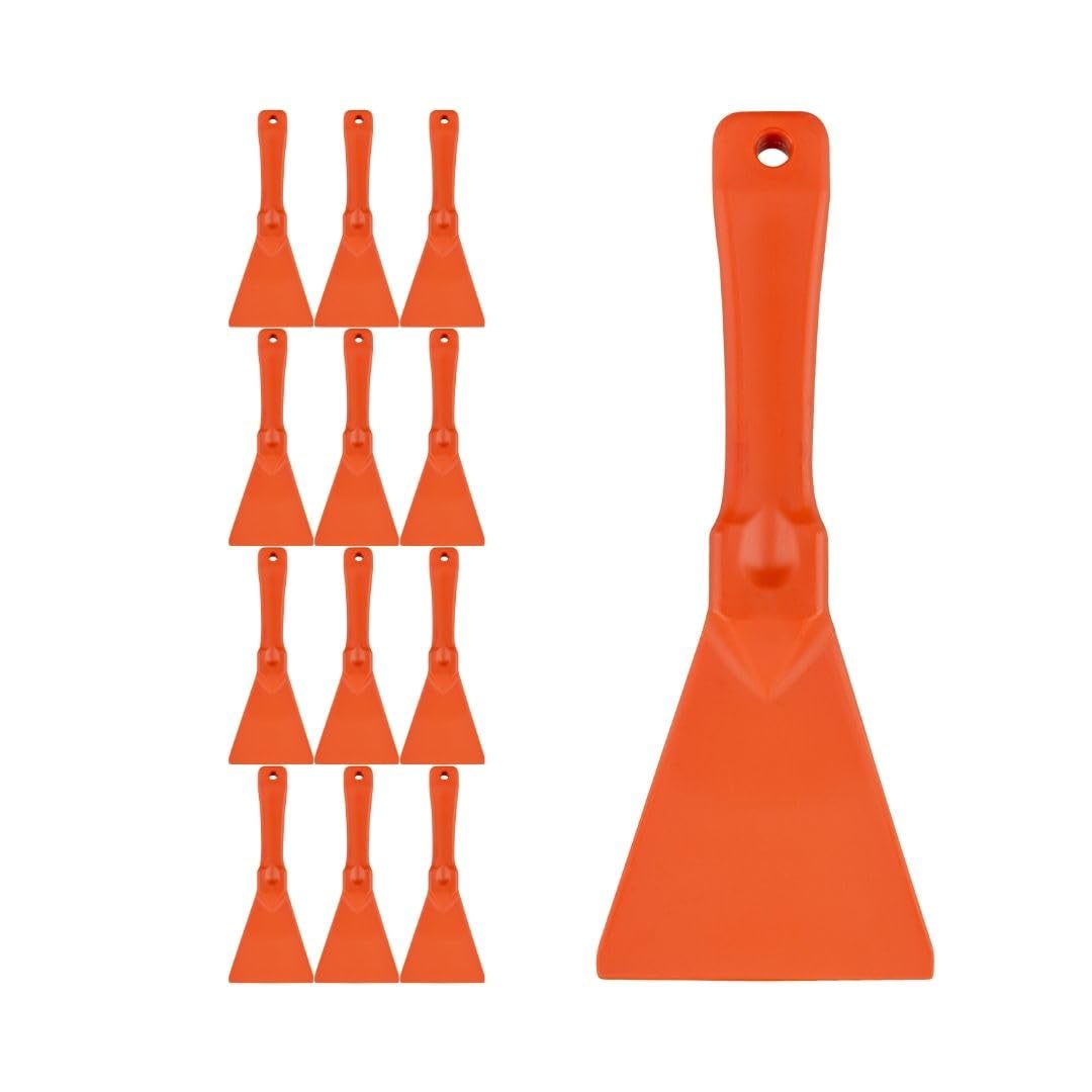 SPARTA Polypropylene Scraper Tool Food Safe Scraper for Removing Caked-On Residue in Commercial Kitchens, Plastic, 7.82 x 3 Inches, White