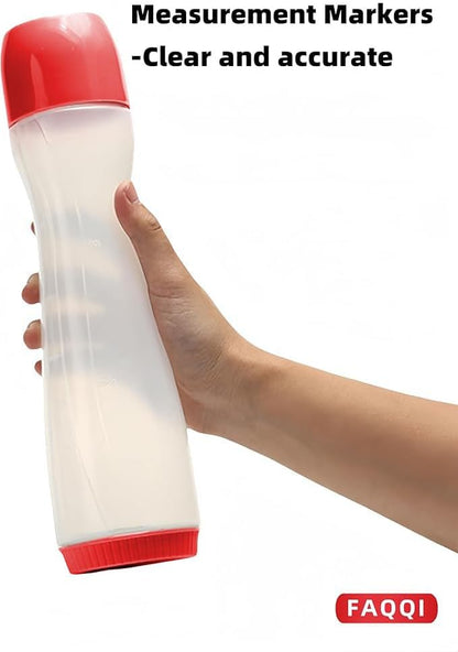 Premium Pancake Pen - Batter Squeeze Bottle for Perfect Pancake Designs | Easy-to-Clean Pancake Batter Dispenser with Drip-Free Valve | Ideal for Pancakes, Waffles, and Baking Needs Red
