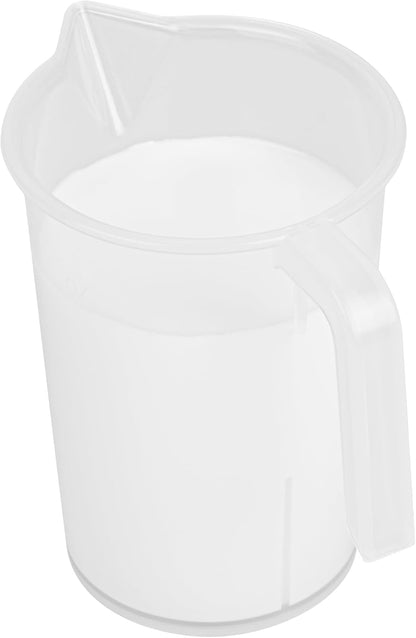 Restaurantware Measuring Cup, 8 Ounce Pack of 1 Conical Spout Liquid Scaling Vessel Embossed Ml and Oz Graduations, Clear Plastic Measuring Cup with Handle, For Cooking Baking For Oil Flour