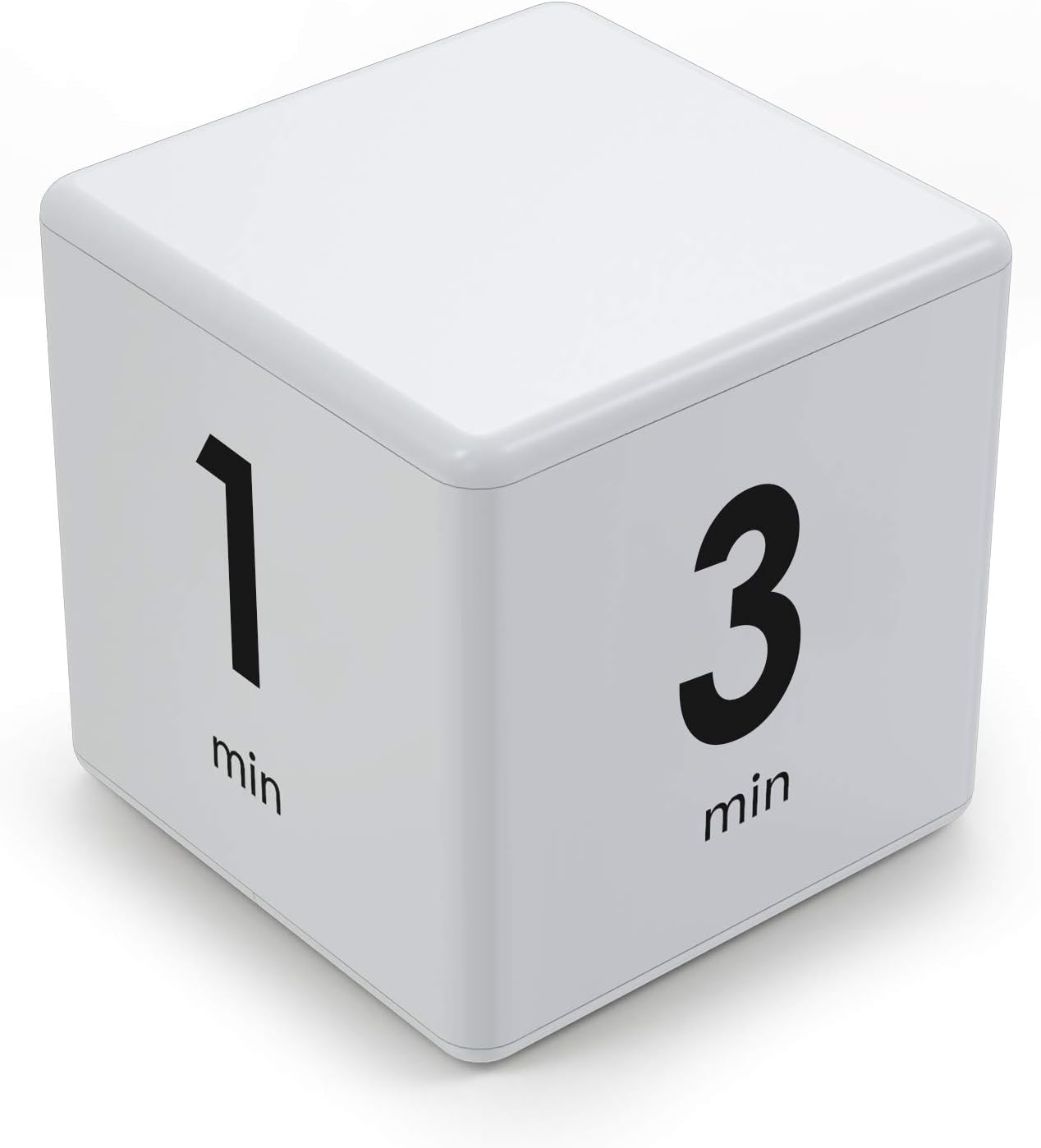 Cube Timer Black,Pretmess Gravity Flip Kitchen Timer for Time Management and Countdown Settings 1-3-5-10 Minutes