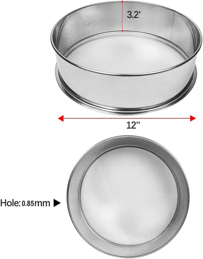 Sidasu Vibrating Sifter Mesh Screen Stainless Steel Vibrating Sieve Mesh Screen 30 Mesh for Automatic Powder Sifter Machine