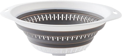 Generic Collapsible Colander and Strainer, Silicone Strainer Colanders Food Strainers, Heavy Duty Kitchen Drainer Basket, for Vegetable and Fruit, Kitchen Essentials (Light Purple)