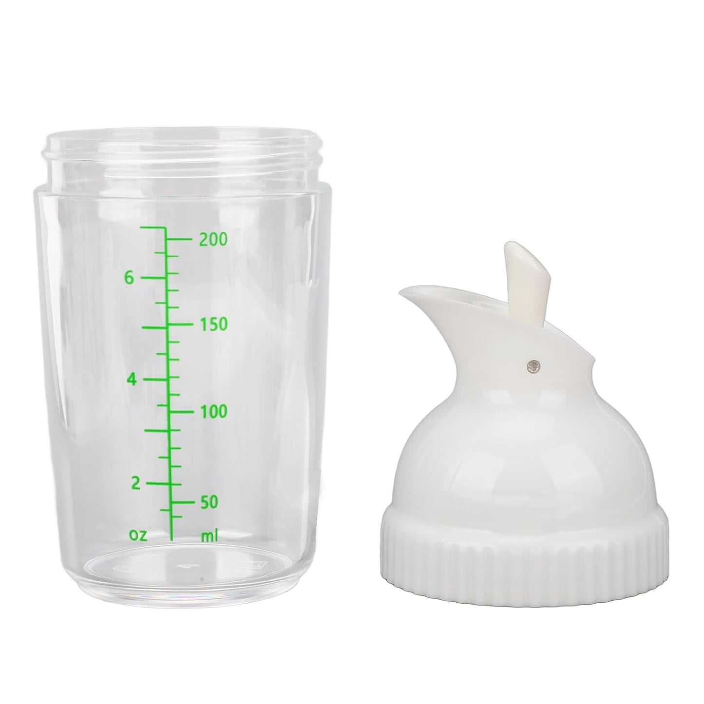 Yosoo Health Gear Salad Dressing Shaker 200ml, Leakproof Sauce Dispenser Bottle With One-Handed Lever Lid For Kitchen Oil Vinegar And Marinade Storage