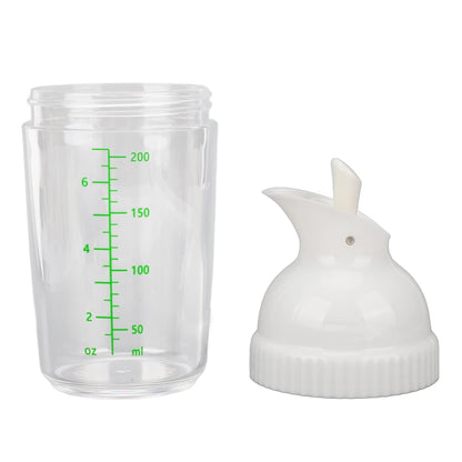 Yosoo Health Gear Salad Dressing Shaker 200ml, Leakproof Sauce Dispenser Bottle With One-Handed Lever Lid For Kitchen Oil Vinegar And Marinade Storage
