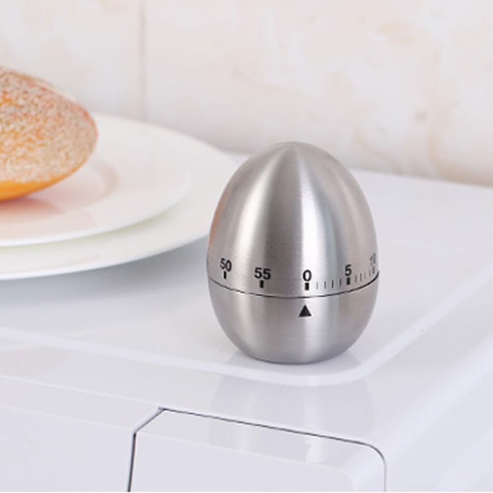60 Minute Mechanical Kitchen Timer, Wind-Up Design, No Batteries Needed, Perfect for Boiling Eggs & Kitchen Tasks, Cooking Essential Tool