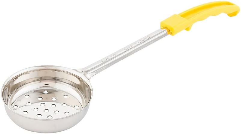 Restaurantware Met Lux 6 Ounce Portion Ladle 1 With Black Handle Portion Serving Spoon - Does Not Corrode Dishwashable Stainless Steel Portion Control Serving Utensil Multipurpose