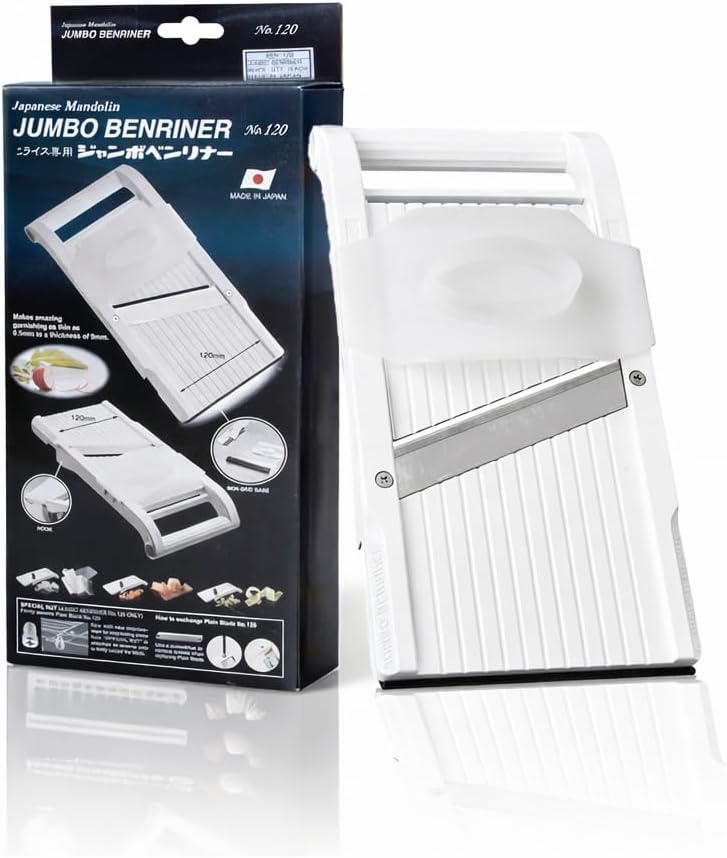 Benriner Super Slicer, with 4 Japanese Stainless Steel Blades, Beige