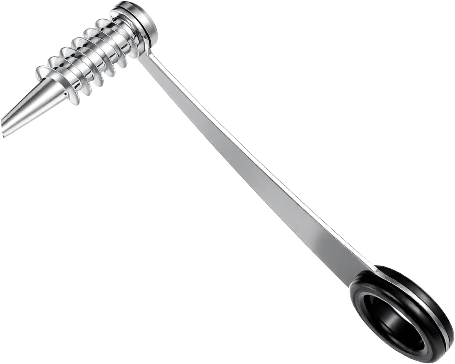 Stainless Steel Spiral Cutter, 1 Pc Flower Curler for Potatoes, Zucchini, Cucumbers, Carrots, Easy to Clean & Use, Black