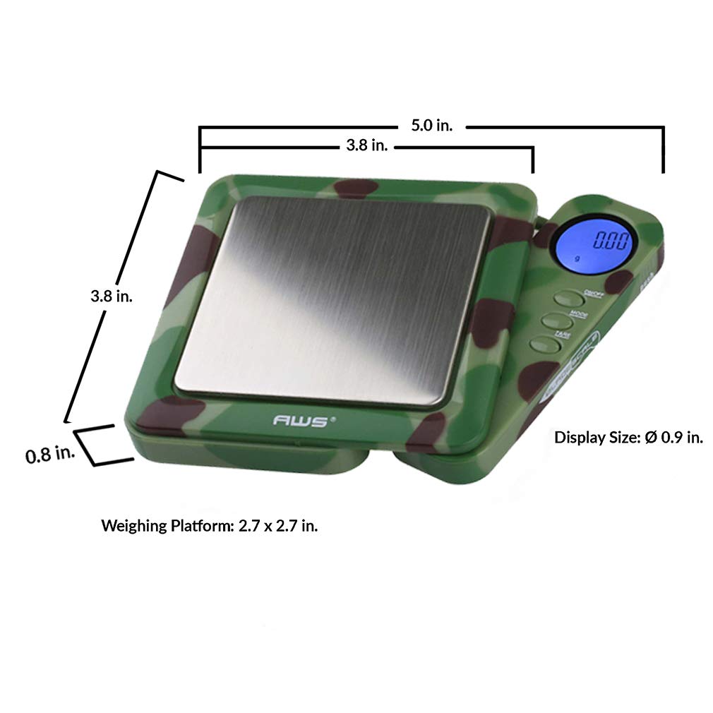 American Weigh Scales Blade Series Digital Pocket Gram Scale 1000g x 0.1g | Precision Mini Scale 0.1g Accuracy, Pocket Scale for Kitchen, Gold, Gems & Coin Scale, Smart Digital & Compact Scale