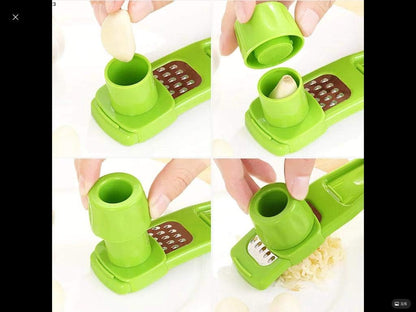 Angel's Peel Lounge Multipurpose Garlic Mincer and Garlic Crusher - Easy Squeeze Clean Garlic Press, Dishwasher Safe Sturdy Tool Compact and Portable Design for Extracts More Paste Per Clove - Pink