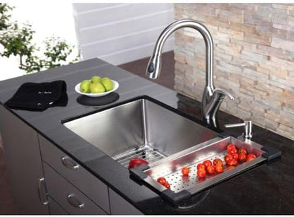 KRAUS Stainless Steel Colander for Workstation Kitchen Sink, CS-6