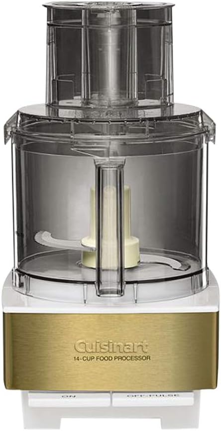 Cuisinart 7-Cup Pro Classic Food Processor, 600-Watt Motor, Vegetable Chopper & Blender for Mincing, Dicing, Shredding, Puree & Kneading Dough, DLC-10SYP1, White