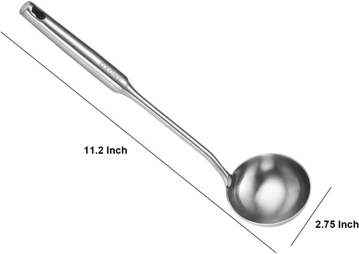 Slotted Spoon,304 Stainless Steel Skimmer Spoon with Heat Resistant Wooden Handle,Silver/15.8Inch