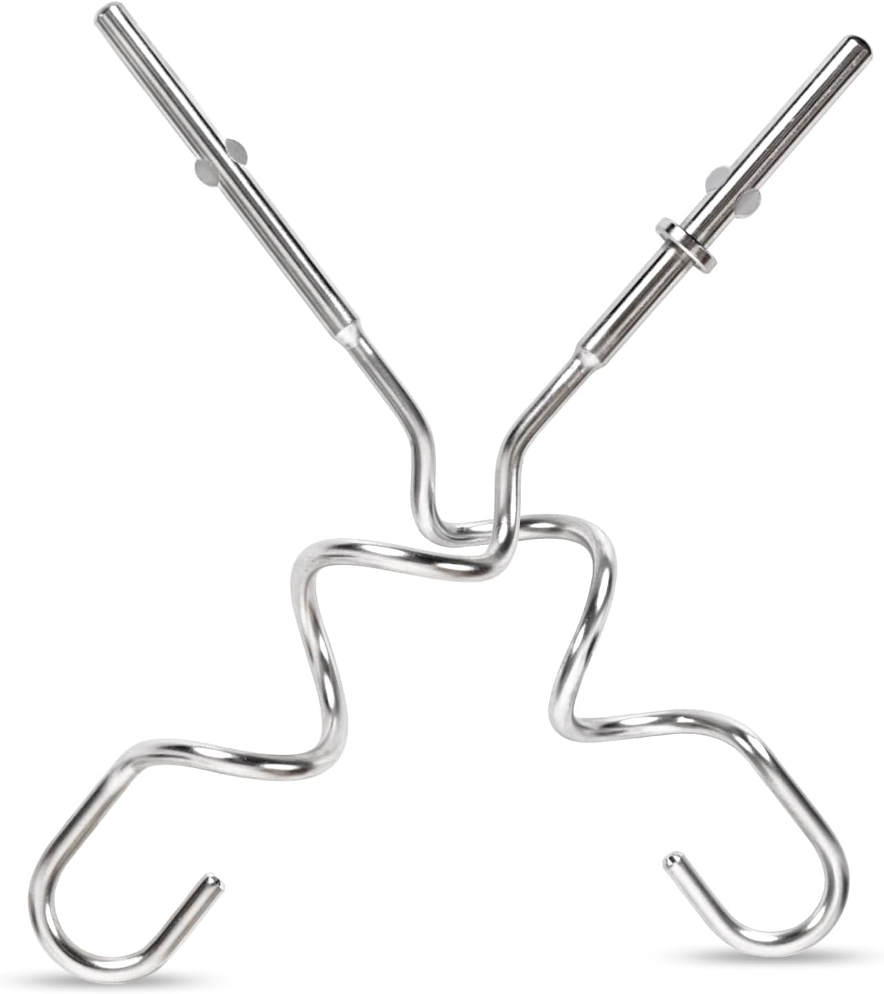 KHM512 Dough Hooks for Hand Mixer, Replacement Compatible with KitchenAid KHM/5KSM/KSM/KSMO/KSMH Series, Heavy-Duty Stainless Steel Attachments for Making Bread & Pizza Dough (2 Pack)