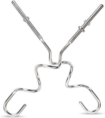 KHM512 Dough Hooks for Hand Mixer, Replacement Compatible with KitchenAid KHM/5KSM/KSM/KSMO/KSMH Series, Heavy-Duty Stainless Steel Attachments for Making Bread & Pizza Dough (2 Pack)