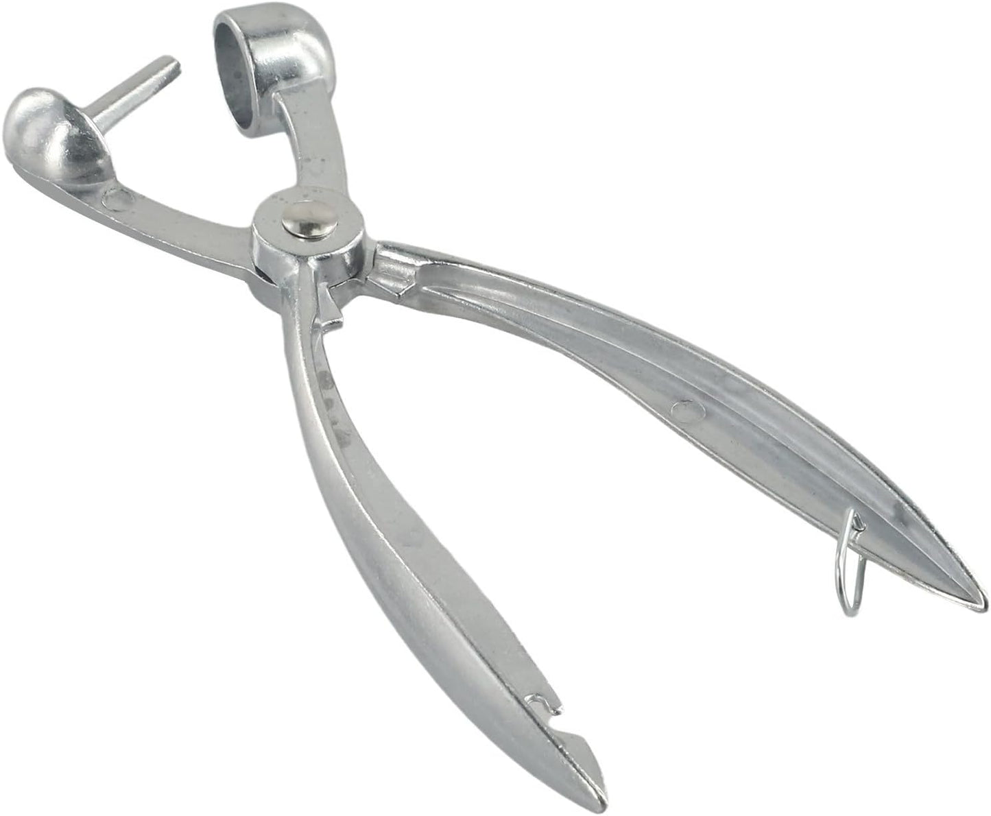Pitter Olives, for Red Dates Aluminum Alloy Fruit Corer with Easy Squeeze Design, No Blades, Dishwasher Safe, for Compact Storage, Silver (7.1 in)
