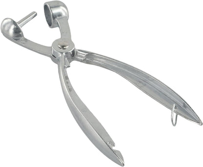 Pitter Olives, for Red Dates Aluminum Alloy Fruit Corer with Easy Squeeze Design, No Blades, Dishwasher Safe, for Compact Storage, Silver (7.1 in)