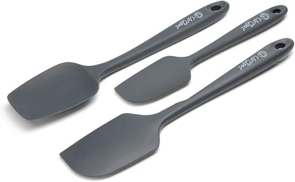 UpGood Silicone Spatula Set 600°F - High Heat Resistant Nonstick, Small and Large Kitchen Spatulas - Flexible BPA Free Professional Grade Cookware - Utensils for Cooking, Baking, Mixing(4 Pcs, Red)