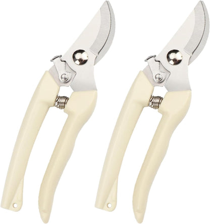 Garden Scissors for Plant, Tip Pruning Shears for Cutting Flowers, Trimming Plants, Bonsai and Fruits Picking (Bypass Blade Pruner)