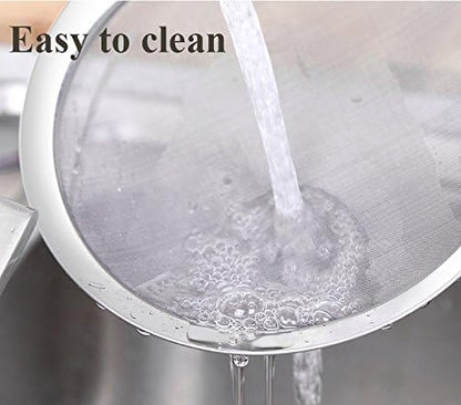 Hot Pot Fat Skimmer Spoon - Stainless Steel Fine Mesh Strainer for Skimming Grease and Foam