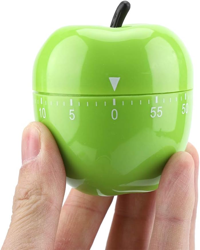 Cute Fruit Kitchen Timer, 60 Minutes Pineapple Shape Mechanical Timer Novelty 360 Degree Rotating Manual Cooking Timer