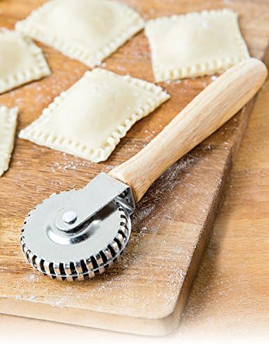 Fox Run 5542 Pastry Wheel Crimper and Cutter, Stainless Steel 1 x 2.75 x 6.5 inches