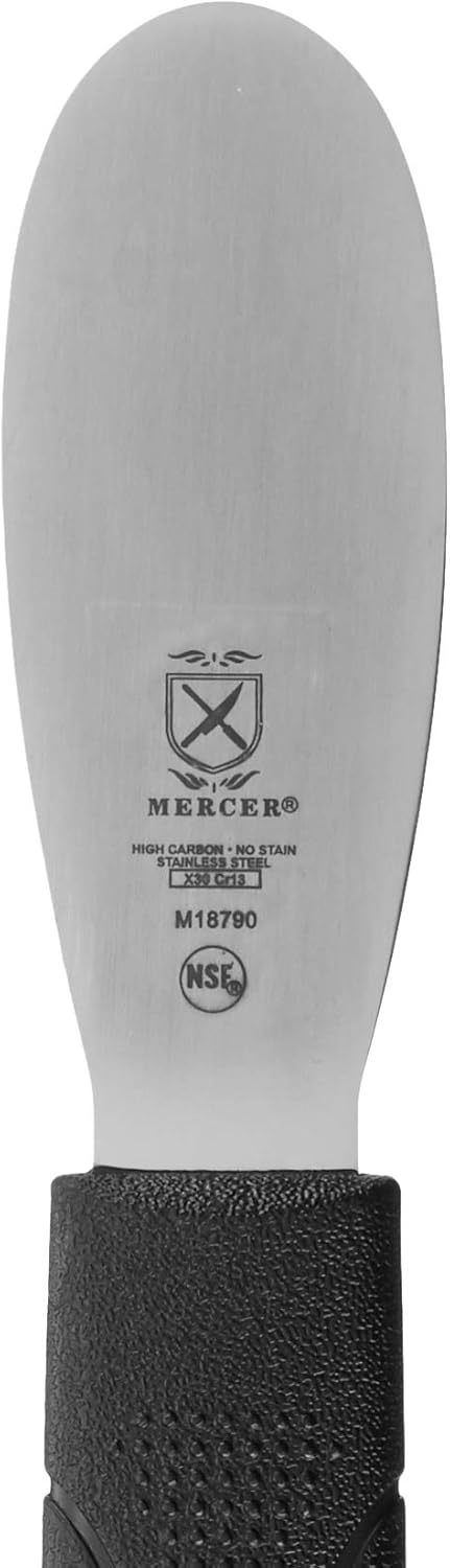 Mercer Culinary Millennia Bench Scraper, 5 7/8 Inch X 3 1/2 Inch Blade, Black Handle