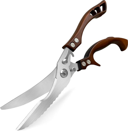 Herb Scissors, Shallot Scissors, Multipurpose 5 Blade Kitchen Herb Shears, Herb Cutter with Safety Cover and Cleaning Comb for Chopping Shallot Basil Chive Parsley