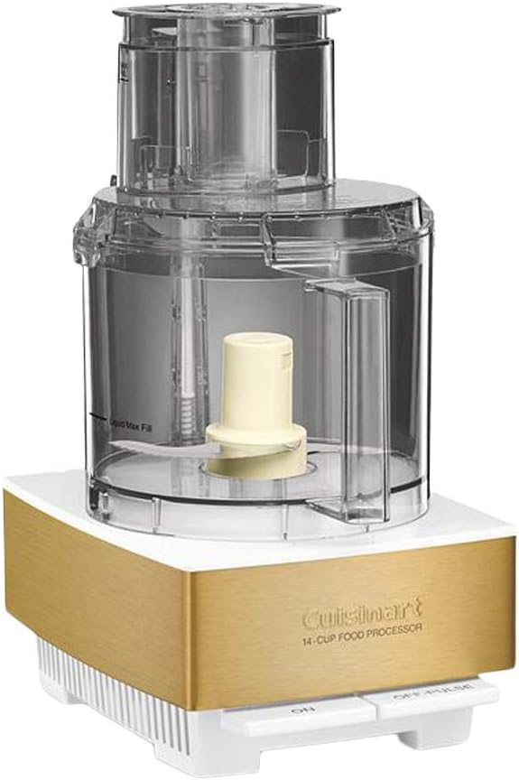 Cuisinart 7-Cup Pro Classic Food Processor, 600-Watt Motor, Vegetable Chopper & Blender for Mincing, Dicing, Shredding, Puree & Kneading Dough, DLC-10SYP1, White