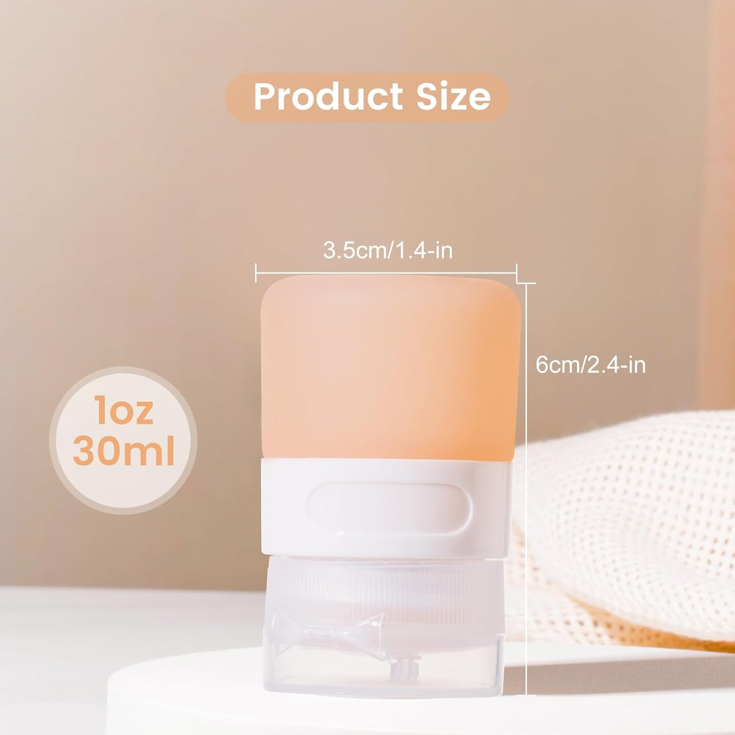 MICEBAY Condiment Squeeze Bottles for Sauces, 2-oz Mini Silicone Salad Dressing Container to Go with Reusable Sandwich Bag, Leakproof Ketchup Bottle for Bento Lunch Box, 4 Pack, Candies