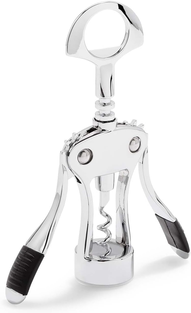 Sur La Table Winged Corkscrew, Double-Lever Wing Corkscrew for Effortless Cork Removal from Any Bottle