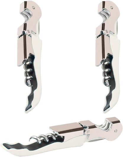Kit-Home Professional Waiter Corkscrew Wine Openers Set (4 PCS),Upgraded with Heavy Duty Stainless Steel Hinges Wine Key for Restaurant Waiters, Sommelier, Bartenders