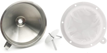 8.4in 80 Mesh Big Nylon Mesh Filter Ultra-Fine Sieve Sediments Strainer PP Frame for Straining Juice,Honey,Tea