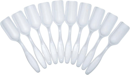 10Pcs NINGDAN Mini Shovel,Plastic Mini Gardening Shovel Spoons Soil Scoops,Cultivation Digging Transplanting Tools for Succulents Potted Flowers,Milk Powder/Coffee Beans Scoops (5 Colors)