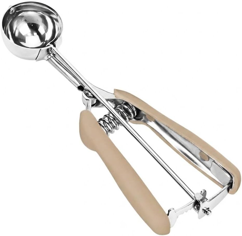 Ice Cream Scoop, 18/8 Stainless Steel Cookie Scoop, Cookie Scoops for Baking, 2 Tbsp/ 30 ml/ 1 oz Cookie Dough Scoop, Ice Cream Scooper with Trigger Release, Cookie Scooper for Baking
