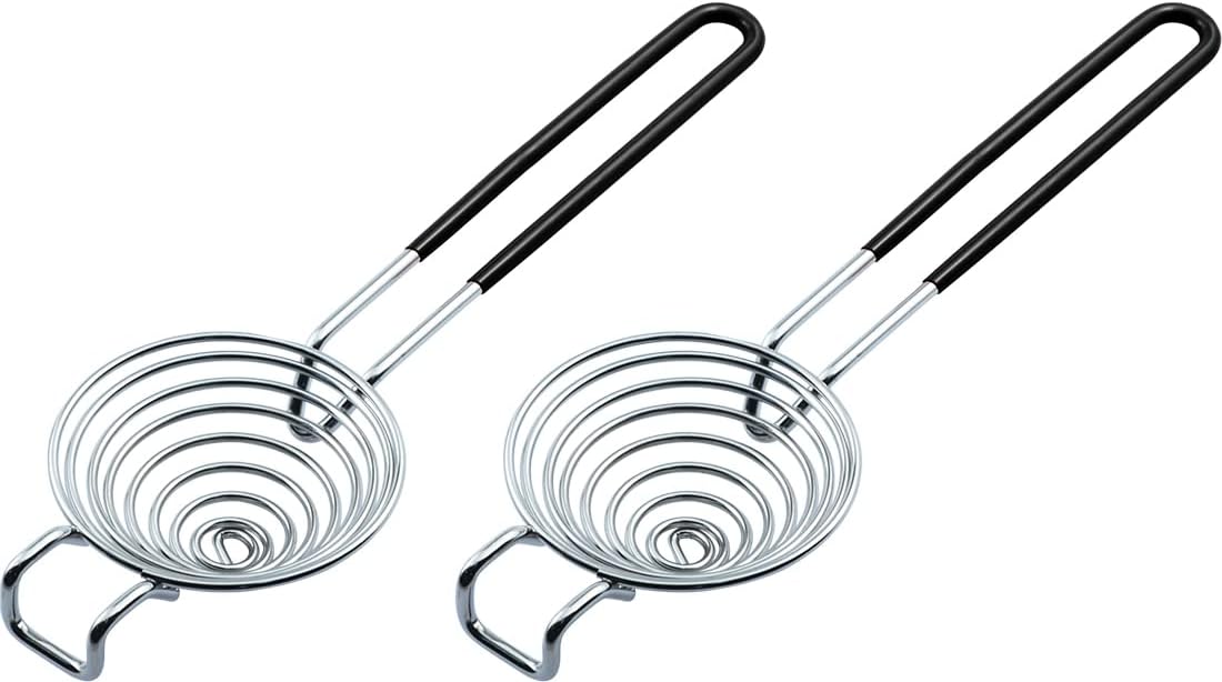 CAMKYDE Egg Separator Food Grade Stainless Steel Egg Yolk White Separation Tool (Red)