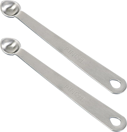 2PCS 1/32 Teaspoon(1/32tsp, Smidgen) Single Tiny Measuring Spoon, Small Individual Stainless Steel Measure Spoons Only