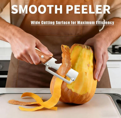 Multi-Functional Vegetable Peeler for Kitchen, with Ergonomic Non-Slip Handle, Good Sturdy, 2 in 1 Fruit Peeler and Bottle Opener, best for potato, vegetable, apple, carrot and more(1pcs)