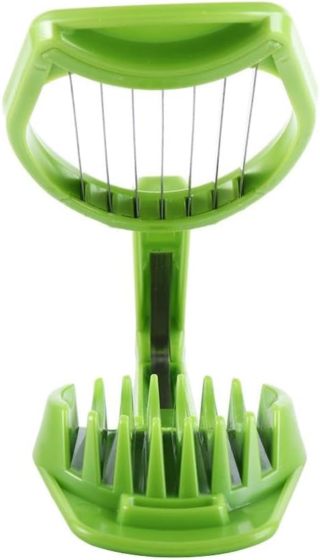 2pcs Stainless Steel Egg Slicer Fruit Cutter,Handheld Mushroom Kiwi Divider Egg Split Device,Strawberry Cheese Cutter Multifunction Slicing Mould