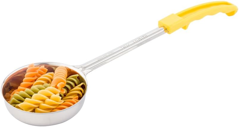 Restaurantware Met Lux 6 Ounce Portion Ladle 1 With Black Handle Portion Serving Spoon - Does Not Corrode Dishwashable Stainless Steel Portion Control Serving Utensil Multipurpose