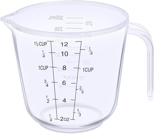 DOTINGHUX Measuring Cup, 1 ½ Cup, Clear