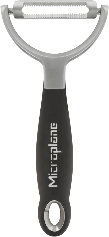 Professional Y Serrated Blade Stainless Steel Peeler - Ultra-Sharp Comfort Handle Dishwasher Safe Peeler
