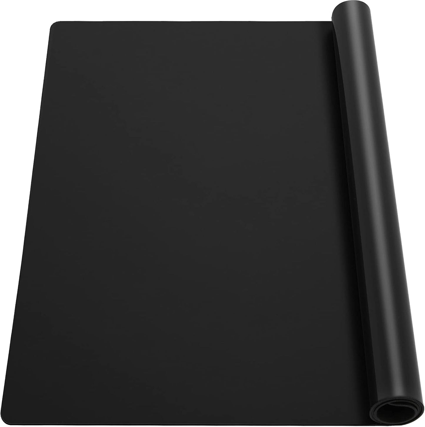 Ewen 35.6x23.5in 2mm Silicone Mats for Kitchen Counter, Thick Heat Resistant Silicone Mat, Extra Large Non-Stick Pastry Mat Glass Top Stove Cover Countertop Protector for Baking Coffee Bar Translucent